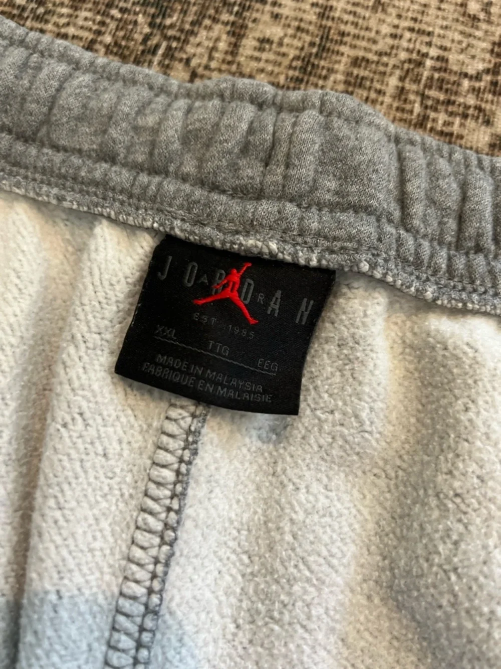 AIR JORDAN MENS FLEECE PANTS CARBON HEATHER 2XL